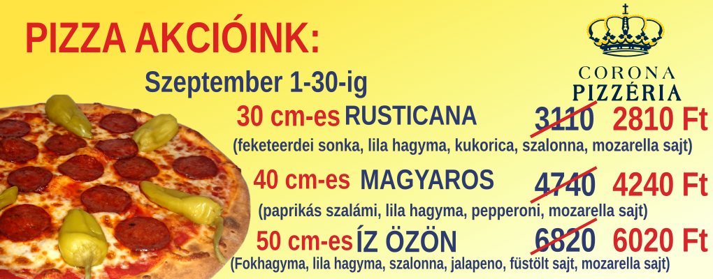 Pizza akcióink!