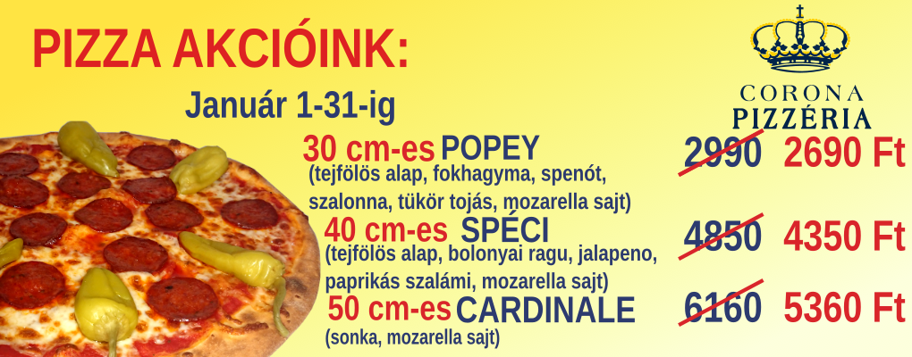 Pizza akcióink!